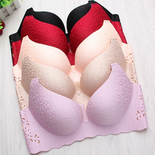 jacquard queen cd large size thin mould cup underwear bra one-piece seamless wireless push up adjusting bra, Red;black
jacquard queen cd large size thin mould cup underwear bra one-piece seamless wireless push up adjusting bra, Red;black