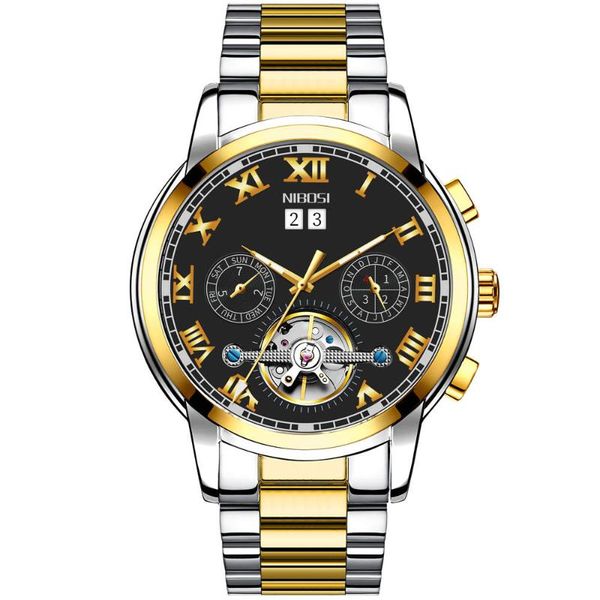 wristwatches nibosi men's/mens watches automatic/mechanical/luxury watch men sport wristwatch mens reloj hombre tourbillon, Slivery;brown
wristwatches nibosi men's/mens watches automatic/mechanical/luxury watch men sport wristwatch mens reloj hombre tourbillon, Slivery;brown