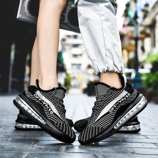 464748 size large size couples large air cushion coconut shoes trendy teenagers flying woven breathable running sports shoes wholesale, Black;white
464748 size large size couples large air cushion coconut shoes trendy teenagers flying woven breathable running sports shoes wholesale, Black;white
