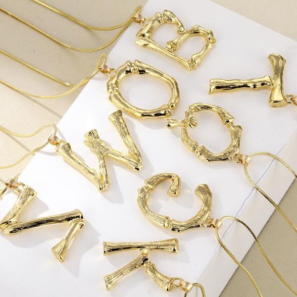 pendant necklaces 2021 exaggerated 26 english letters fashion bamboo initial necklace women, Silver
pendant necklaces 2021 exaggerated 26 english letters fashion bamboo initial necklace women, Silver