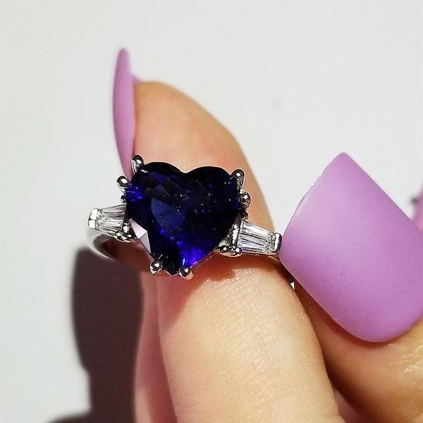 luxury blue color heart 925 sterling silver engagement ring for women lady anniversary gift jewelry wholesale r5716 cluster rings, Golden;silver
luxury blue color heart 925 sterling silver engagement ring for women lady anniversary gift jewelry wholesale r5716 cluster rings, Golden;silver