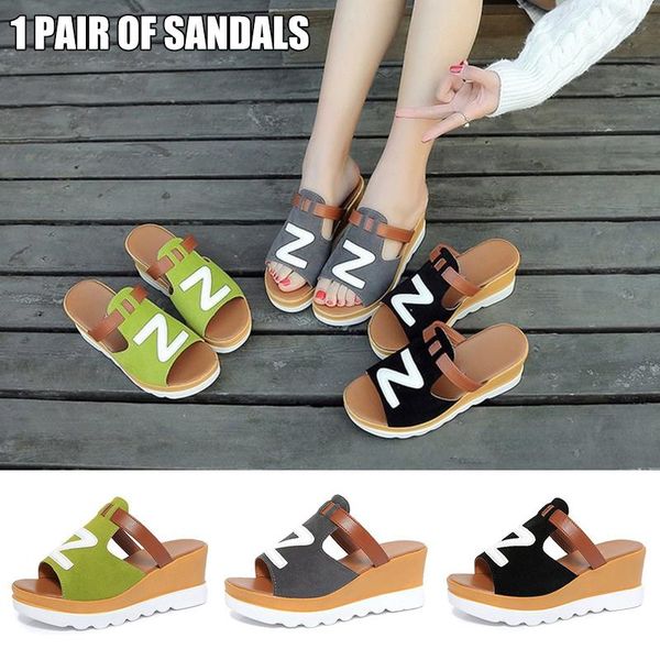 sandals women's platform summer sandal fashion strap beach wedges shoes ladies comfortable elegant for girls, Black
sandals women's platform summer sandal fashion strap beach wedges shoes ladies comfortable elegant for girls, Black