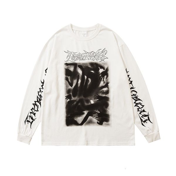high street fashion brand shadow printed long sleeve pullover men's and women's same large size sweater youth hip hop top, Black
high street fashion brand shadow printed long sleeve pullover men's and women's same large size sweater youth hip hop top, Black