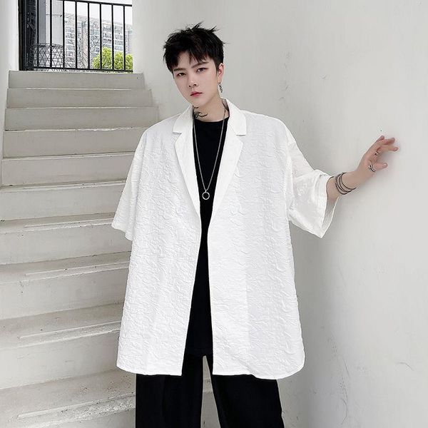 men's jackets 2021 summer jacquard suit jacket high-quality short-sleeved loose korean version thin half-sleeved, Black;brown
men's jackets 2021 summer jacquard suit jacket high-quality short-sleeved loose korean version thin half-sleeved, Black;brown