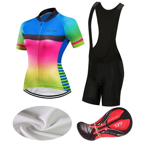 racing sets lycra cycling jersey women bib set 2021 summer road bike clothing gel shorts fashion suit bicycle clothes uniform dress kit, Black;blue
racing sets lycra cycling jersey women bib set 2021 summer road bike clothing gel shorts fashion suit bicycle clothes uniform dress kit, Black;blue