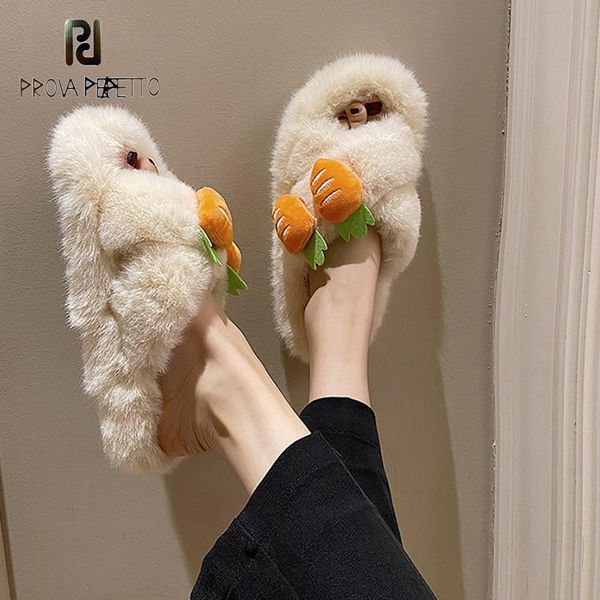 hairy slippers for women's outer wear open toe 2021 autumn cute sweet carrot decoration fashion all-match casual shoes, Black
hairy slippers for women's outer wear open toe 2021 autumn cute sweet carrot decoration fashion all-match casual shoes, Black
