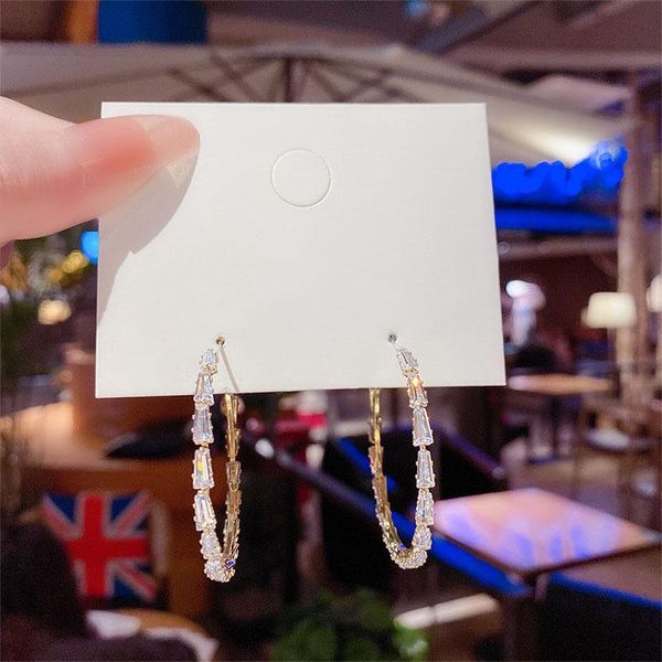 hoop & huggie korean temperament full rhinestone zircon c-shaped ear ring net celebrity fashion ladies big earrings, Golden;silver
hoop & huggie korean temperament full rhinestone zircon c-shaped ear ring net celebrity fashion ladies big earrings, Golden;silver