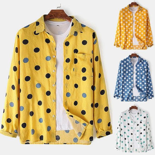 men's casual shirts 2021 spring and autumn men slim big polka dot long sleeve male business fitness leisure lapel neck buttons fashion, White;black
men's casual shirts 2021 spring and autumn men slim big polka dot long sleeve male business fitness leisure lapel neck buttons fashion, White;black