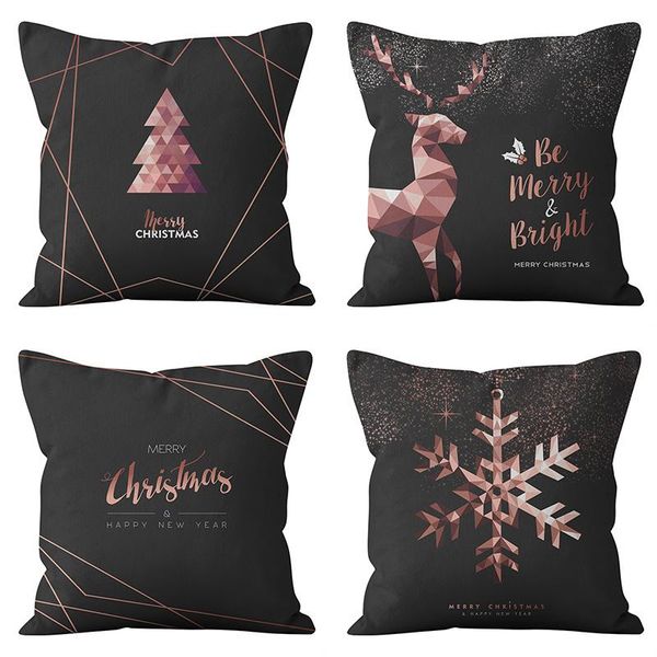 pillow case 2022 christmas throw black rose gold deer cushion covers for home sofa chair decorative pillowcases
pillow case 2022 christmas throw black rose gold deer cushion covers for home sofa chair decorative pillowcases