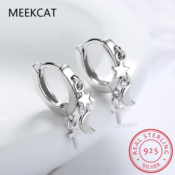 fashion 925 sterling silver earrings for women creative star moon vintage cross hoop ear jewelry girl birthday gift & huggie, Golden;silver
fashion 925 sterling silver earrings for women creative star moon vintage cross hoop ear jewelry girl birthday gift & huggie, Golden;silver