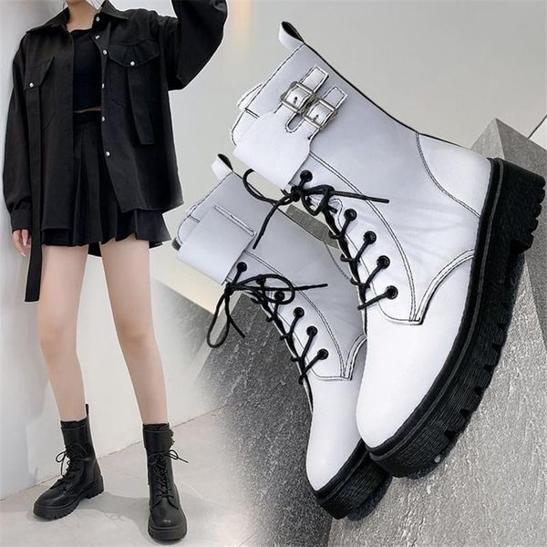boots 2021 autumn winter fashion leather women ankle lace-up platform shoes woman metal hasp non-slip, Black
boots 2021 autumn winter fashion leather women ankle lace-up platform shoes woman metal hasp non-slip, Black