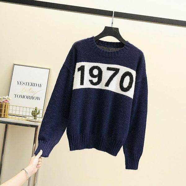 women's sweaters letter print sweater own design knitted long-sleeved korean fashion kawaii pullover clothes, White;black
women's sweaters letter print sweater own design knitted long-sleeved korean fashion kawaii pullover clothes, White;black