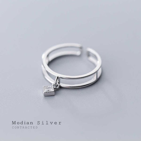 square zircon double circle open adjustable 925 sterling silver ring for women wedding gift fine jewelry 210707, Slivery;golden
square zircon double circle open adjustable 925 sterling silver ring for women wedding gift fine jewelry 210707, Slivery;golden