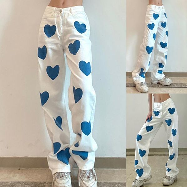 women's jeans trousers women casual print high waist long denim bottom mopping pants for 2021, Blue
women's jeans trousers women casual print high waist long denim bottom mopping pants for 2021, Blue