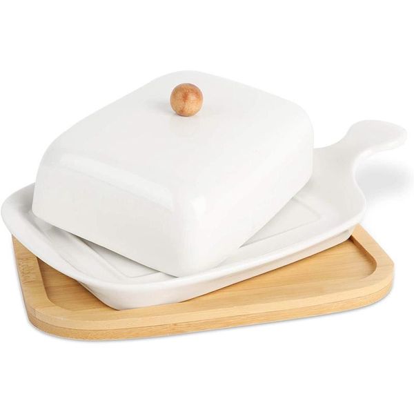kitchen storage & organization ceramic butter dish with bamboo tray, dishes covers, farmhouse handle cover design
kitchen storage & organization ceramic butter dish with bamboo tray, dishes covers, farmhouse handle cover design