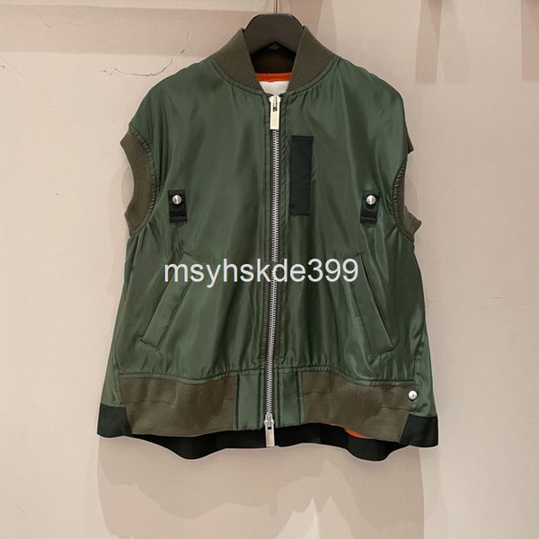 women's vests 5540 niche 21 autumn stand collar sleeveless work clothes loose zipper street style military green coat, Black;white
women's vests 5540 niche 21 autumn stand collar sleeveless work clothes loose zipper street style military green coat, Black;white