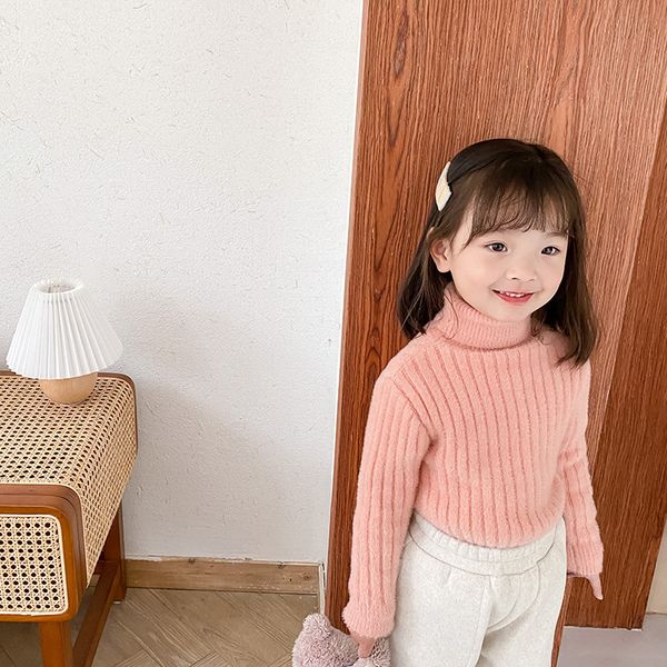 winter cute girls soft knitting high collar sweaters kids solid color warm thick pullovers base 210508, Blue
winter cute girls soft knitting high collar sweaters kids solid color warm thick pullovers base 210508, Blue