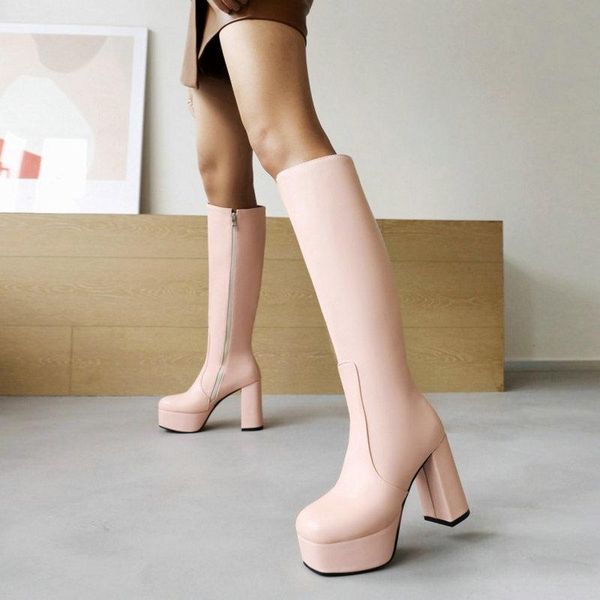 boots sianie tianie solid pink white black slim knee high for women platform 10.5cm block heels lady winter
boots sianie tianie solid pink white black slim knee high for women platform 10.5cm block heels lady winter