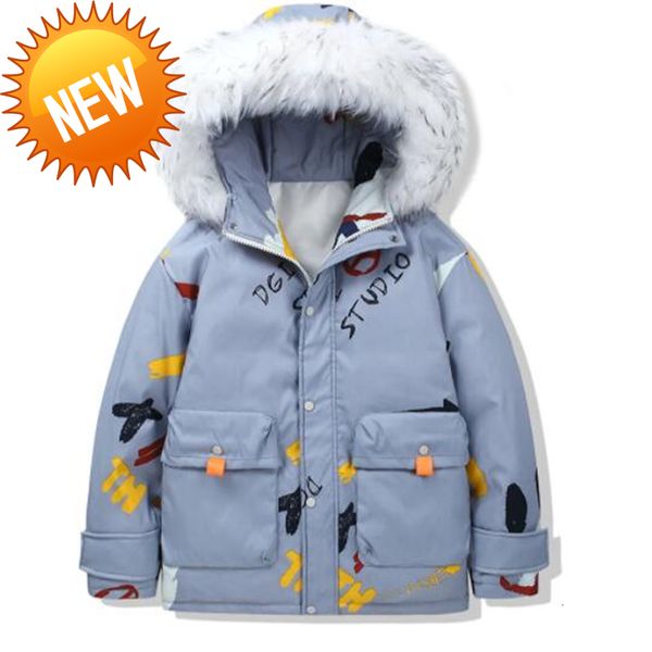 printed white fur collar down jacket for men fashion hooded short coat casualr winter menswear, Black
printed white fur collar down jacket for men fashion hooded short coat casualr winter menswear, Black