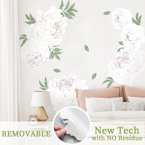 wallpapers poeny-white flowers and leaves wall stickers living room bedroom decoration corridor large self-adhesive wallpaper
wallpapers poeny-white flowers and leaves wall stickers living room bedroom decoration corridor large self-adhesive wallpaper