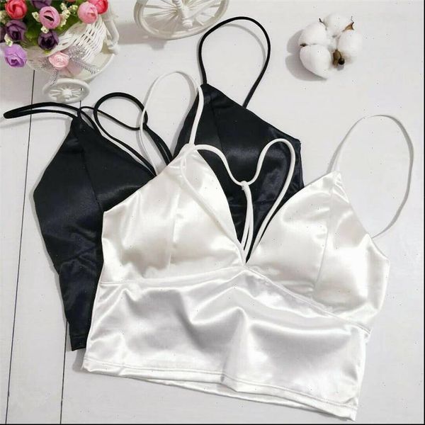 women tank summer camisoles solid lingerie bustier slim crop backless bandage padded bra underwear cami vest female clothes, White
women tank summer camisoles solid lingerie bustier slim crop backless bandage padded bra underwear cami vest female clothes, White