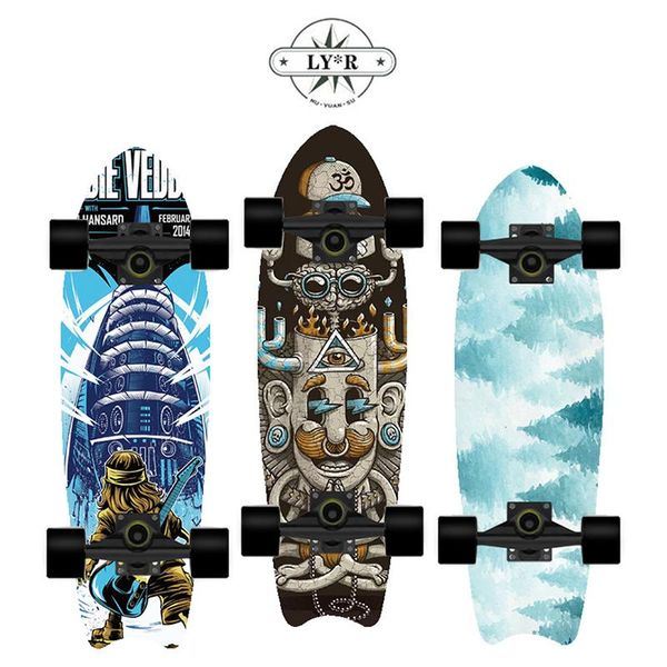 ly*r land surfboard beginner exercise brush street small fish board walking skateboard longboard penny skateboarding
ly*r land surfboard beginner exercise brush street small fish board walking skateboard longboard penny skateboarding