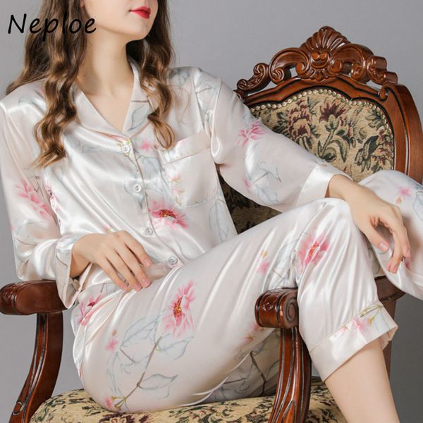 neploepajama sets women's sleep two-piece set 1f943 210423, Black;red