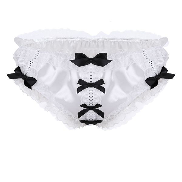 gay male mens panties soft shiny ruffled floral lace satin lingerie low rise stretchy bikini sissy briefs underwear, Black;white
gay male mens panties soft shiny ruffled floral lace satin lingerie low rise stretchy bikini sissy briefs underwear, Black;white