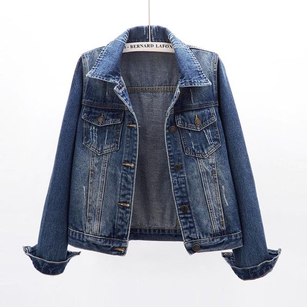 women's jackets spring vintage washed blue denim jacket women casual short jeans coat long sleeve female outerwear chaqueta mujer, Black;brown
women's jackets spring vintage washed blue denim jacket women casual short jeans coat long sleeve female outerwear chaqueta mujer, Black;brown