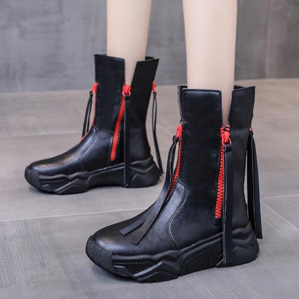boots rimocy fashion fringe zipper ankle women autumn thick bottom platform short woman comfort non-slip med heels botas, Black
boots rimocy fashion fringe zipper ankle women autumn thick bottom platform short woman comfort non-slip med heels botas, Black