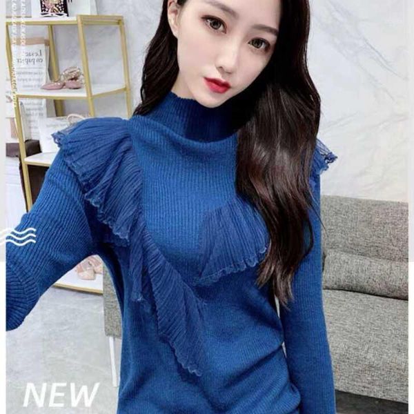 winter slim sweater pullovers women fashion long ruffles sleeve basic female casual half high neck women's sweaters, White;black
winter slim sweater pullovers women fashion long ruffles sleeve basic female casual half high neck women's sweaters, White;black