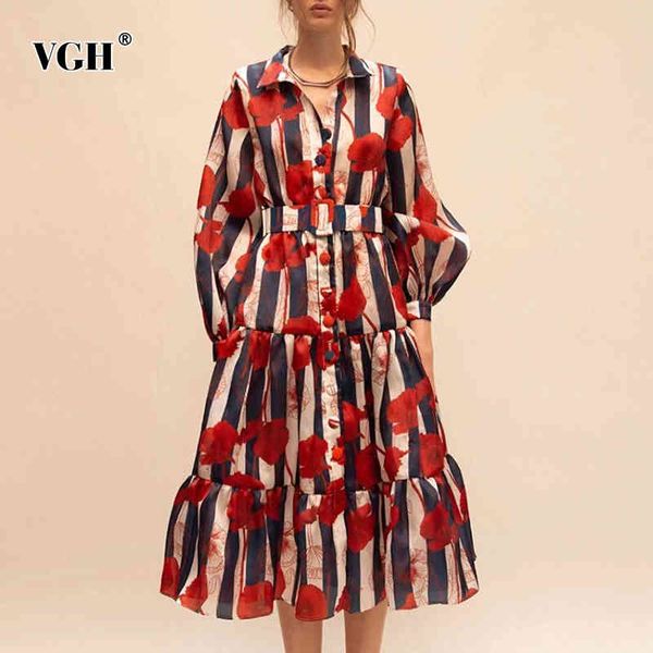 vgh vintage print dress for women lapel puff long sleeve high waist sashes casual midi dresses female spring fashion clothes new 210421, Black;gray
vgh vintage print dress for women lapel puff long sleeve high waist sashes casual midi dresses female spring fashion clothes new 210421, Black;gray