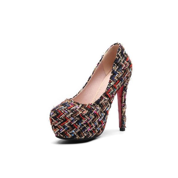 dress shoes high with fine waterproof light mouth single 2021 spring nightclub female 18225, Black
dress shoes high with fine waterproof light mouth single 2021 spring nightclub female 18225, Black