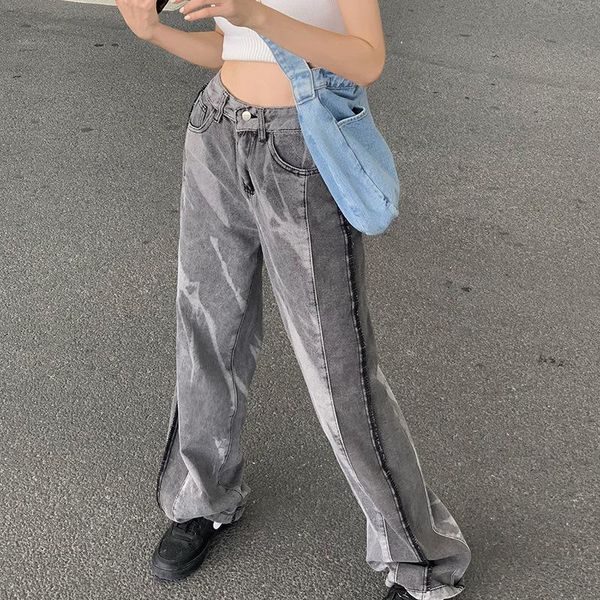 women's jeans vintage tie dye women high waist irregular casual streetwear baggy wide leg trousers female washed slim denim pants, Blue
women's jeans vintage tie dye women high waist irregular casual streetwear baggy wide leg trousers female washed slim denim pants, Blue