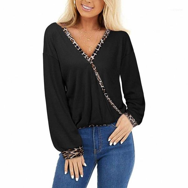 women's sweaters fall shirt, leopard patchwork elastic party clothes v-neck long sleeve loose warm pleated pullover1, White;black
women's sweaters fall shirt, leopard patchwork elastic party clothes v-neck long sleeve loose warm pleated pullover1, White;black