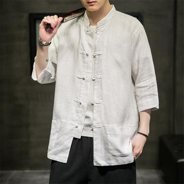 men tang suit chinese style short sleeve fashion shirt solid color jacket traditional hanfu plus size flax ethnic clothing, Red
men tang suit chinese style short sleeve fashion shirt solid color jacket traditional hanfu plus size flax ethnic clothing, Red