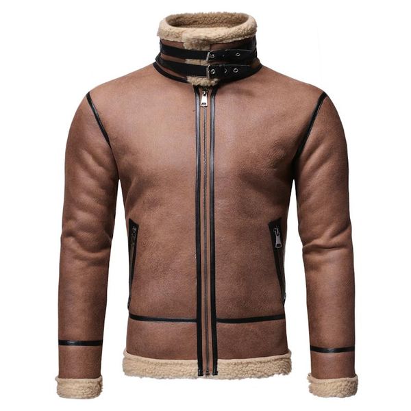 men's jackets isurvivor2021 fashion locomotive jacket tide winter clothes plus velvet thick lamb short leather 5314, Black;brown
men's jackets isurvivor2021 fashion locomotive jacket tide winter clothes plus velvet thick lamb short leather 5314, Black;brown