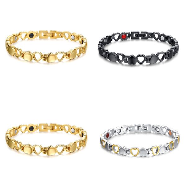 316l stainless steel women magnet health energy bracelets fashion ladies magnetic love bangle function pulseras jewelry accessories 336 n2, Black
316l stainless steel women magnet health energy bracelets fashion ladies magnetic love bangle function pulseras jewelry accessories 336 n2, Black