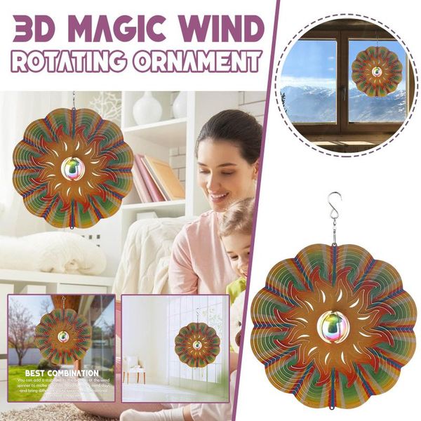 stainless steel 3d metal hanging wind spinner colorful chime swaying rotating garden sculpture decor with 12 inch #y5 decorative objects & f
stainless steel 3d metal hanging wind spinner colorful chime swaying rotating garden sculpture decor with 12 inch #y5 decorative objects & f