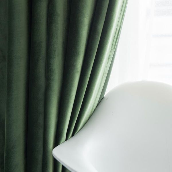 nordic simple solid color window curtains luxury olive green velvet curtain for bedroom and living room & drapes
nordic simple solid color window curtains luxury olive green velvet curtain for bedroom and living room & drapes