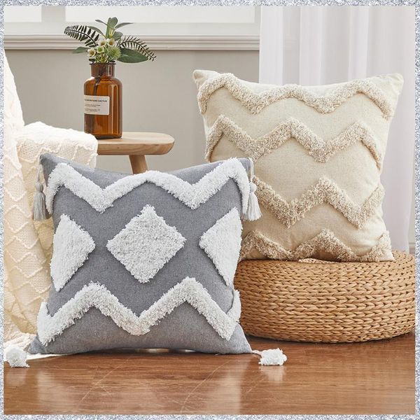 cushion/decorative pillow tassels decor cushion cover boho style sofa case moroccan luxury for bed 45x45cm nordic modern cream grey
cushion/decorative pillow tassels decor cushion cover boho style sofa case moroccan luxury for bed 45x45cm nordic modern cream grey