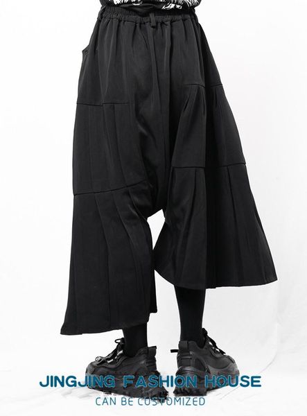 men's pants s-6xl2021 casual trousers wide leg culottes irregular asymmetric black pleated loose flared halon
men's pants s-6xl2021 casual trousers wide leg culottes irregular asymmetric black pleated loose flared halon