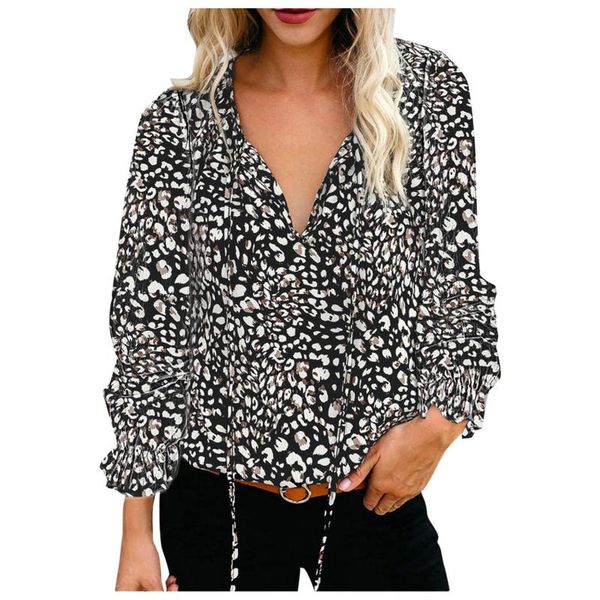 women's blouses & shirts bandage leopard print women fashion v-neck loose long-sleeve girl autumn western style vintage ladies blou, White
women's blouses & shirts bandage leopard print women fashion v-neck loose long-sleeve girl autumn western style vintage ladies blou, White
