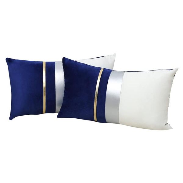 pillow case patchwork velvet lumbar cover with gold striped leather cushion for bedroom sofa decoration 2pcs
pillow case patchwork velvet lumbar cover with gold striped leather cushion for bedroom sofa decoration 2pcs