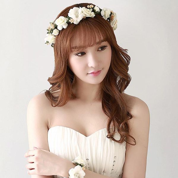 women flower crown floral headband headpiece with wristband wedding bridal festival hair accessories sana889 clips
women flower crown floral headband headpiece with wristband wedding bridal festival hair accessories sana889 clips