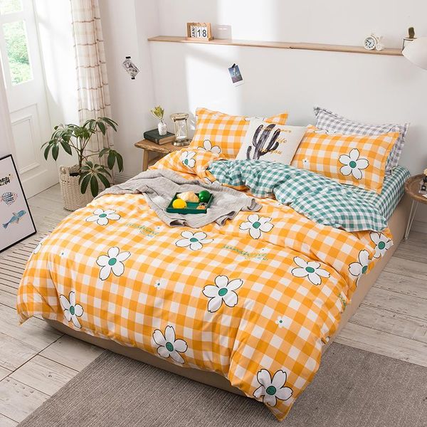 bedding sets orange lattice white flower printing set quilt cover flat sheet pillow cases 3/4/5pcs
bedding sets orange lattice white flower printing set quilt cover flat sheet pillow cases 3/4/5pcs