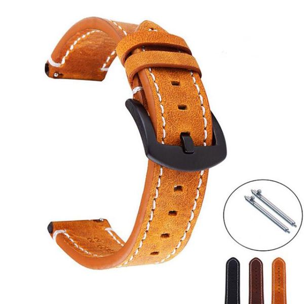 watch bands genuine crazy horse leather watchband wrist strap 18mm 19mm 20mm 21mm 22mm 24mm for moto gear s3 band switch bars bracelet, Black;brown
watch bands genuine crazy horse leather watchband wrist strap 18mm 19mm 20mm 21mm 22mm 24mm for moto gear s3 band switch bars bracelet, Black;brown