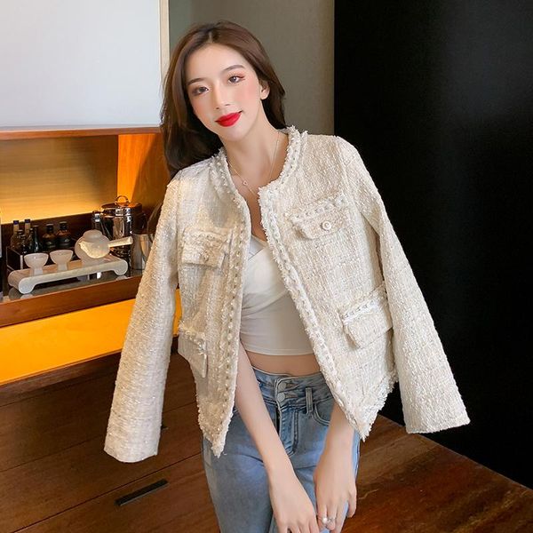 women's jackets runway fall winter luxury beading woolen tweed jacket elegant women chic sweet o neck coats female casacos, Black;brown
women's jackets runway fall winter luxury beading woolen tweed jacket elegant women chic sweet o neck coats female casacos, Black;brown