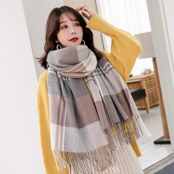 scarves korea plaid wool scarf for women outdoor warm cashmere foulard femme shawls,wraps echarpe pashmina ladies winter, Blue;gray
scarves korea plaid wool scarf for women outdoor warm cashmere foulard femme shawls,wraps echarpe pashmina ladies winter, Blue;gray