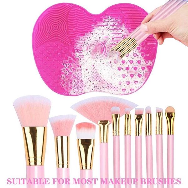 makeup brushes est silicone brush cleaner cosmetic make up washing gel cleaning mat foundation pad scrubber board
makeup brushes est silicone brush cleaner cosmetic make up washing gel cleaning mat foundation pad scrubber board